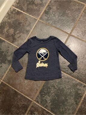 NHL Buffalo Sabres Long Sleeve T-Shirt Toddlers Size 3T